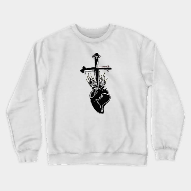 Sacred Heart Crewneck Sweatshirt by L'Appel du Vide Designs by Danielle Canonico